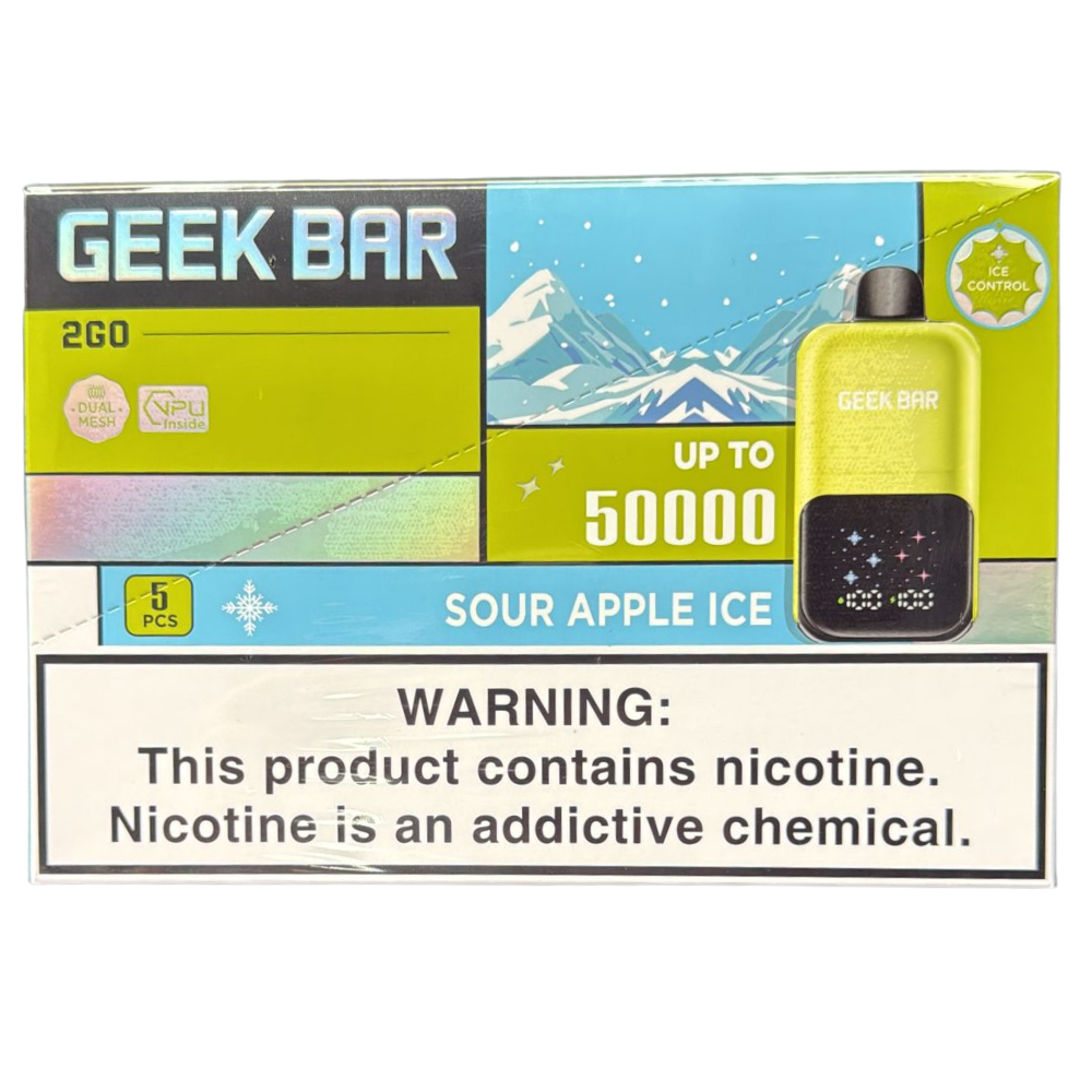 GeekBar2GO 5pk 50k Sour Apple Ice Box (6977863397650)