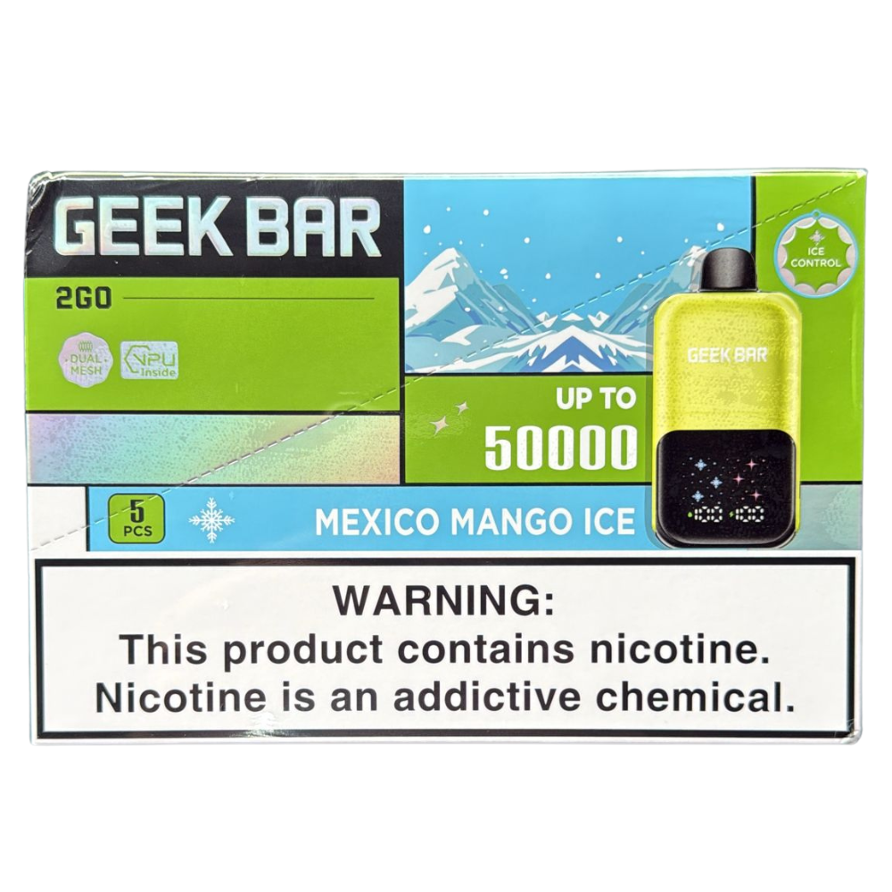 GeekBar2GO 5pk 50k Mexico Mango Ice Box (6977863397674)