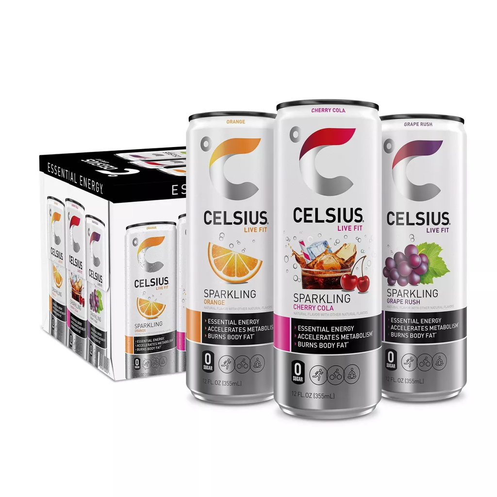 Celsius Sparkling 12pk 12oz Classic Pop Box (889392002027)
