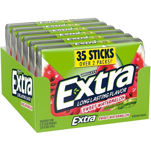 Extra Gum 6pk 35ct Watermelon Box (022000282187)