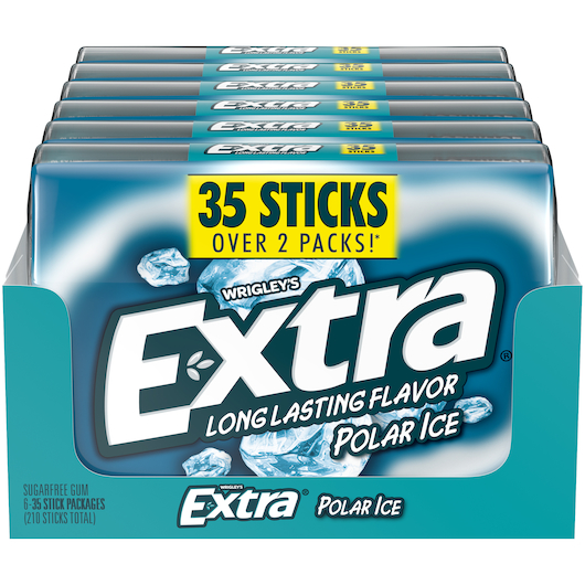 Extra Gum 6pk 35ct Polar Ice Box (022000135599)
