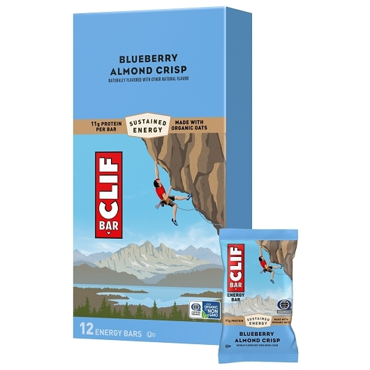 Clif Bar 12pk 2.4oz Blueeberry Almond Crisp Box (722252302601) Unit (722252102607)