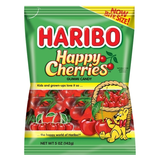 Haribo Happy Cherries 1pk 5oz Gummi Candy Box (00042238309760) Unit (042238309777)