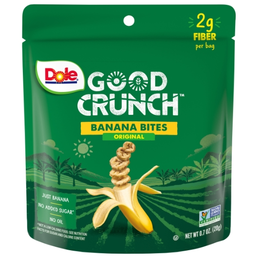 Dole Good Crunch 12pk 0.7oz Banana Bites Original Box (10075700110004) Unit (075700110007)