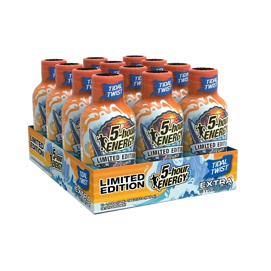5 Hour Energy 12pk 1.93oz Tidal Twist Extra Strength Box (719410776121) Unit (719410776008) 