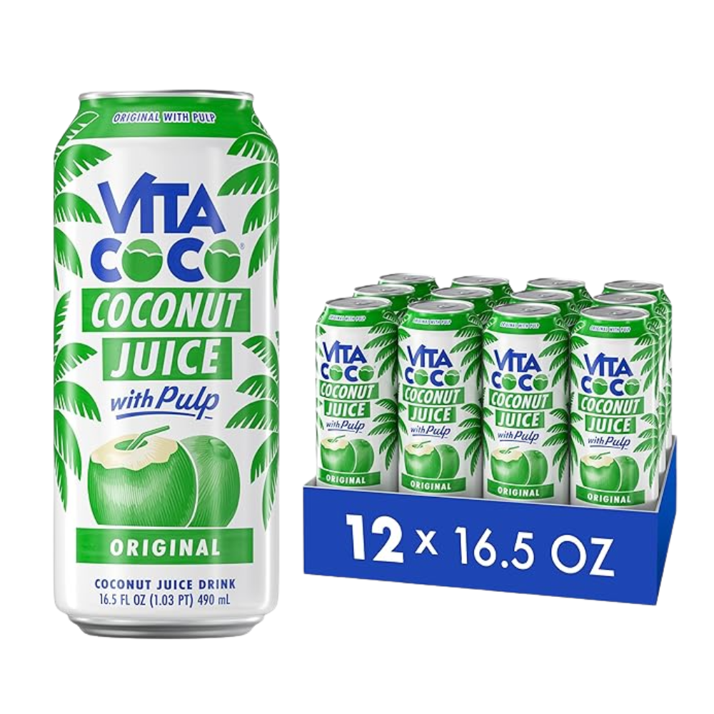 Vita Coco 12pk 16.57oz Coconut Juice With Pulp Original Can Box (10898999012688) Unit (898999012681)