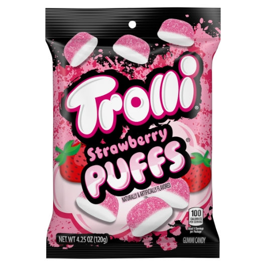 Trolli 1pk 4.25oz Strawberry Puffs Box (10020709012569) Unit (020709012562)
