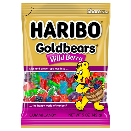 Haribo Gold Bears 1pk 5oz Wild Berry Box (00042238726246) Unit (042238726239)