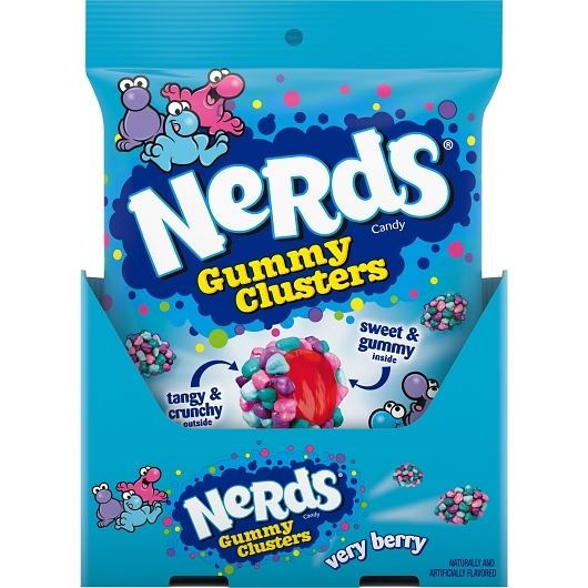 Nerds Gummy Clusters 1pk 5oz Very Berry Box (10079200060678) Unit (079200060671)