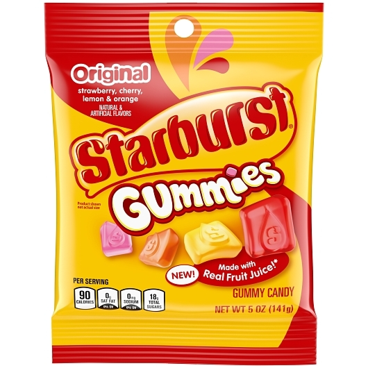 Starburst 1pk 5oz Gummies Original Unit (022000298416)