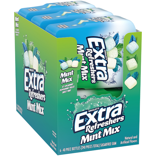 Extra Refreshers 6pk 40ct Mint Mixed Box (022000282330) Unit (022000282323) #/N