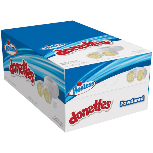 Hostess 10pk 3oz Mini Donettes Powdered Box (888109011543) Unit (888109050047)