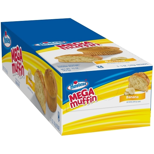 Hostess 3pk 5oz Mega Muffin Banana Box (888109253806) Unit (888109253790) #/N
