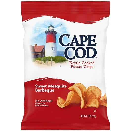 Cape Cod 6pk 2oz Sweet Mesquite Barbeque Potato Chips Unit (020685003479)