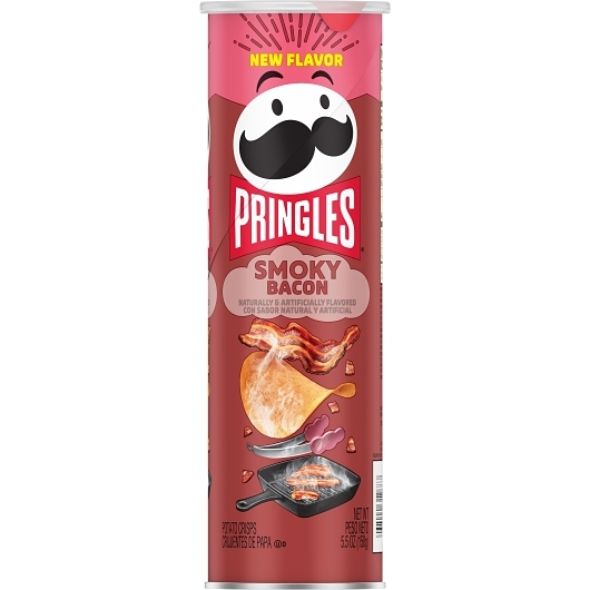 Pringles 1pk 5.5oz Smoky Bacon Unit (038000312687)