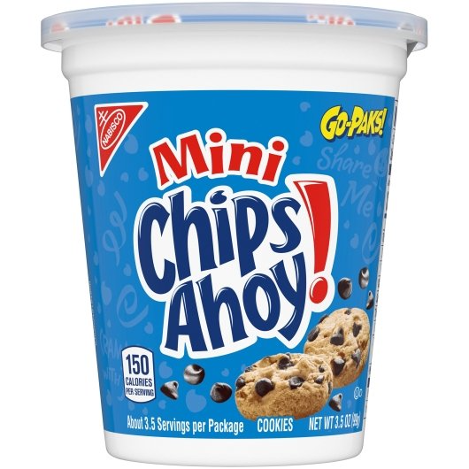 Chips Ahoy 1pk 3.5oz Mini Cookie Original Go aks Box (00044000044602) Unit (044000032111)