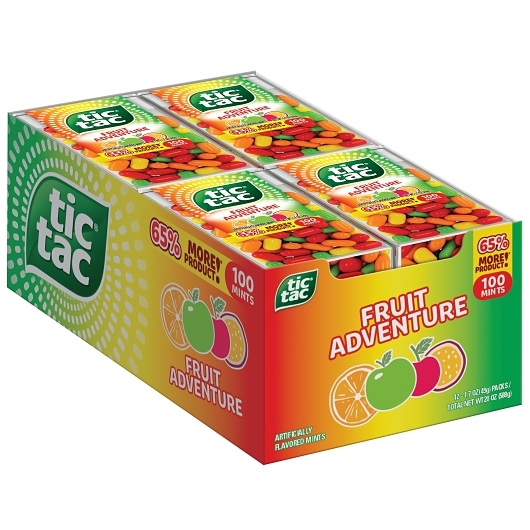 TicTac 12pk 1.7oz Fruit Adventure Box (009800053872) Unit (009800001002)