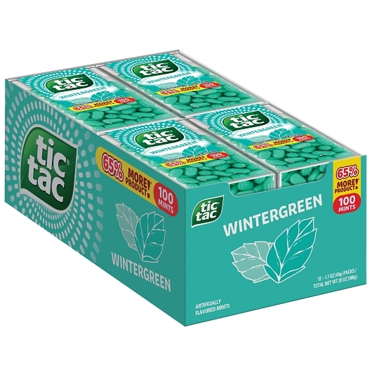TicTac 12pk 1.7oz Wintergreen Box (009800053865) Unit (009800007462)
