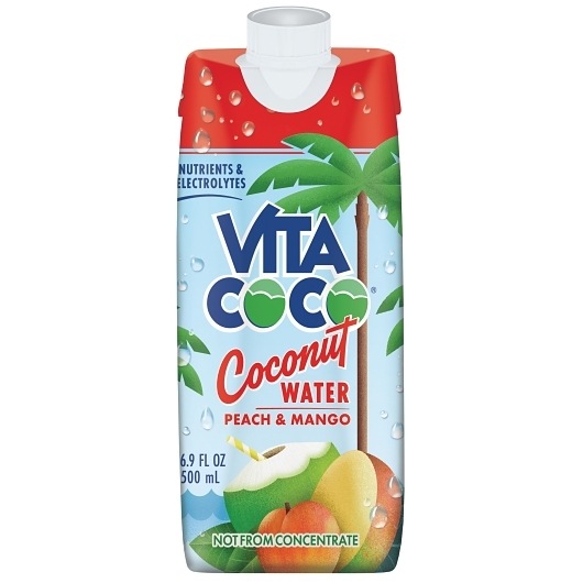 Vita Coco 12pk 16.9oz Coconut Water Peach & Mango Carton Box (10898999044009) Unit (898999040004)