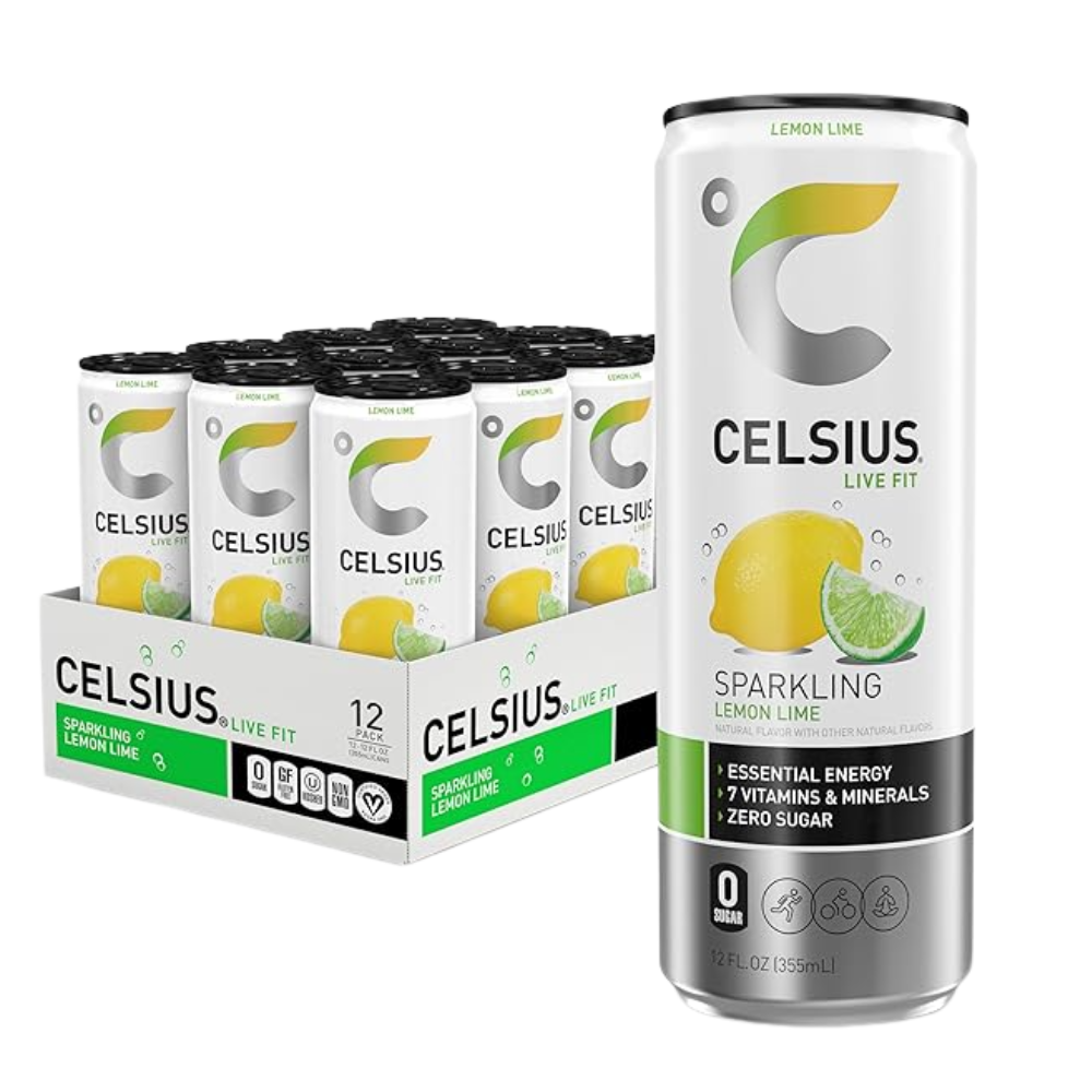 Celsius Sparkling 12pk 12oz Lemon Lime Box ()