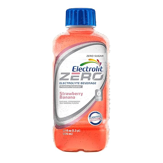 Electrolit Zero 12pk 21oz Strawberry Banana Box (10887725001294) Unit (887725001297)
