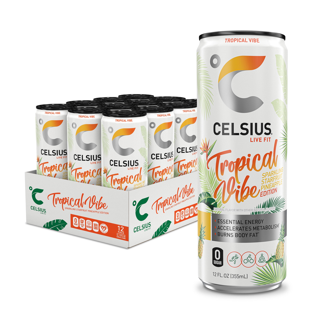 Celsius Sparkling 12pk 12oz Tropical Vibe Box (889392021271)
