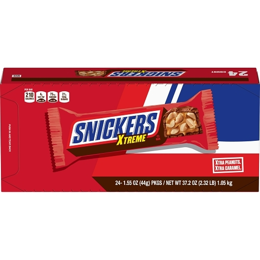 Snickers 24pk 1.55oz Xtreme Box (040000641667) Unit (040000641650)