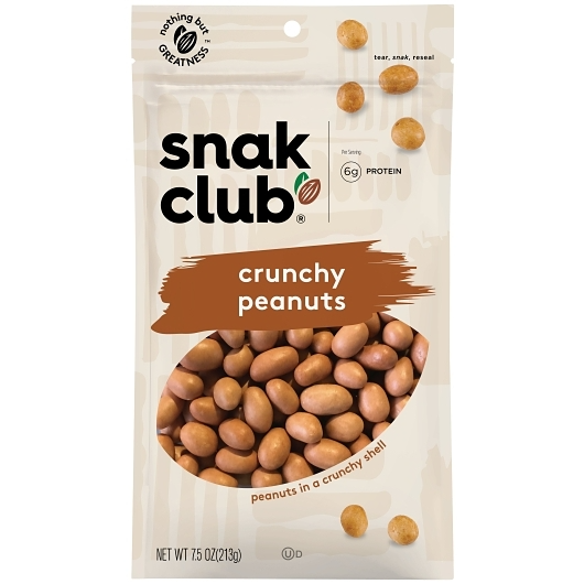 Snak Club 1pk 7.5oz Crunchy Peanuts Unit (087076211530)