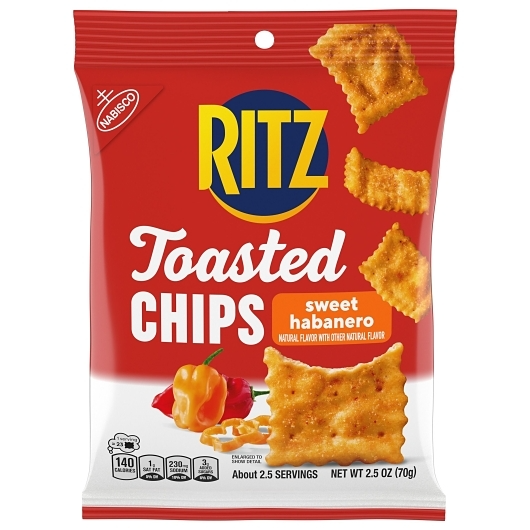 Ritz 1pk 2.5oz Toasted Chips Sweet Habanero Box (10044000080874) Unit (044000080877)