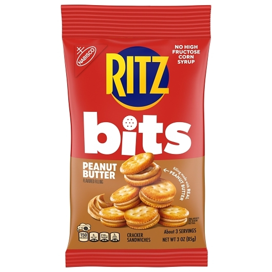 Ritz 1pk 3oz Bits Snack Peanut Butter Box (10044000006782) Unit (044000006785)