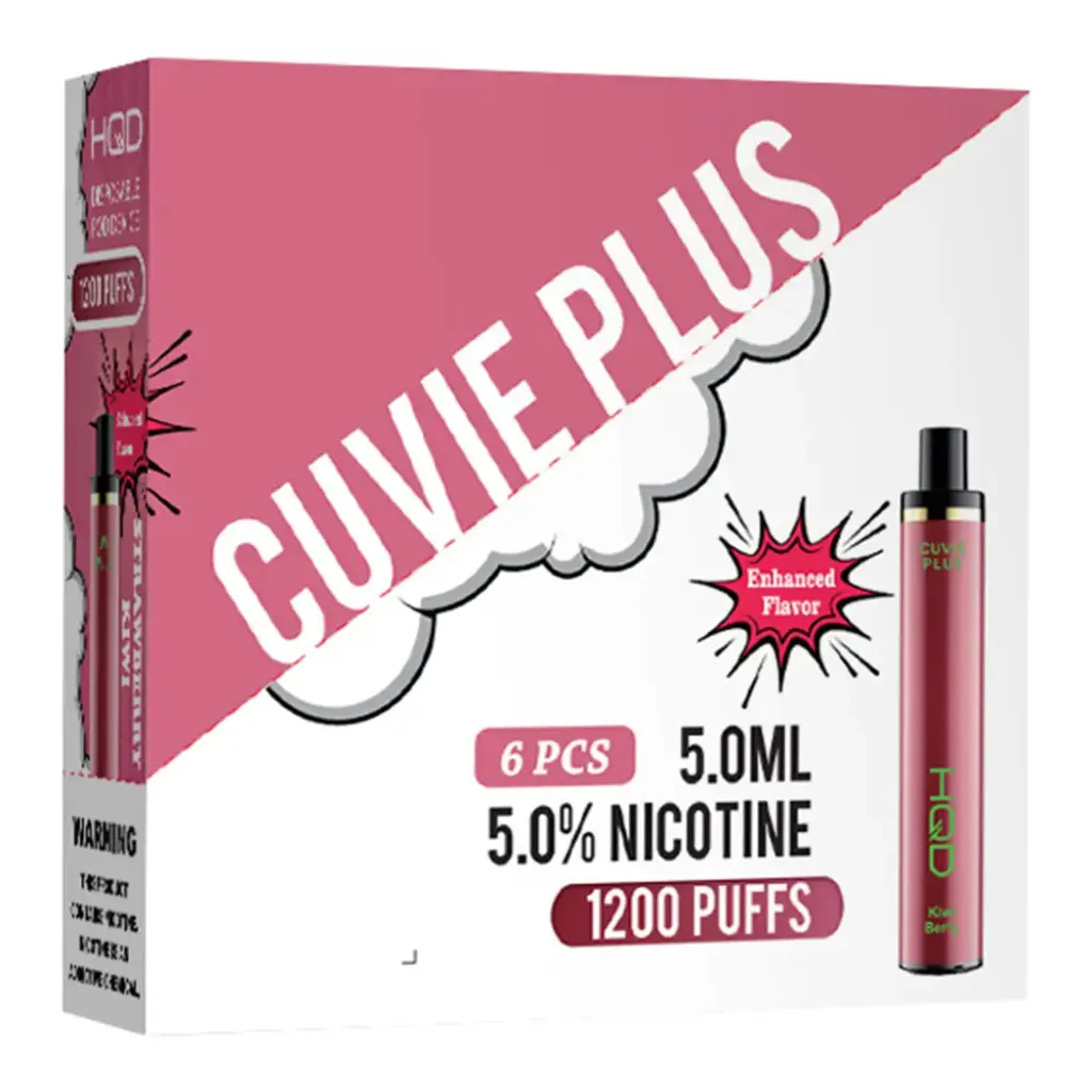 HqdCuvieplus 6pk 5% 1.2k Strawberry Kiwi Box (6973826701595) Unit (6973826701502)