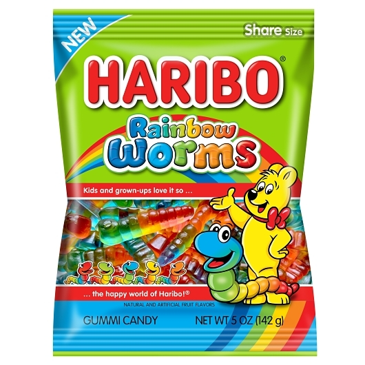 Haribo 1pk 5oz Rainbow Worms Box () Unit (042238724563)