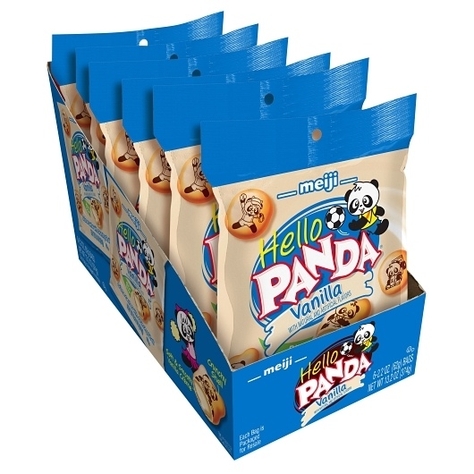 Hello Panda 6pk 2.2oz Vanilla Creme Filled Bite Size Cookie Box () Unit ()