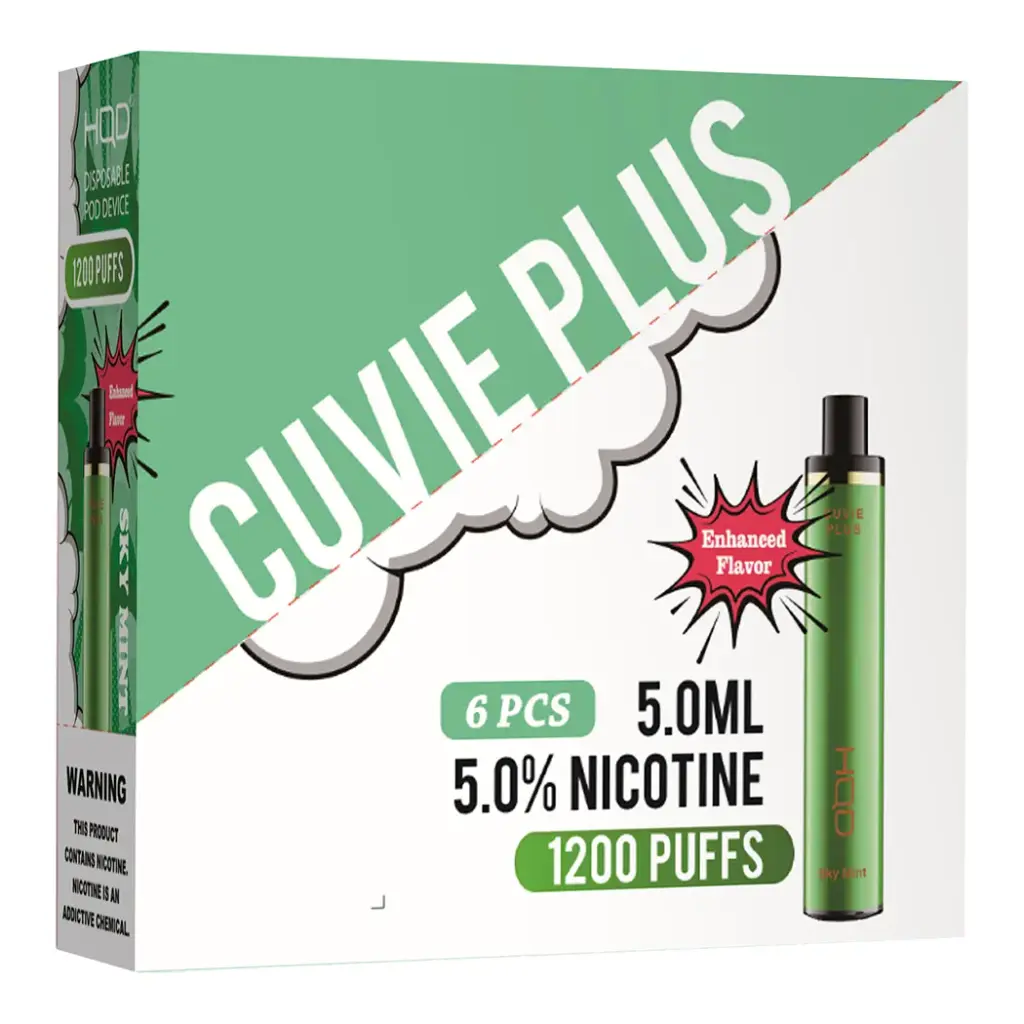HqdCuvieplus 6pk 5% 1.2k Sky Mint Box (6973826704947) Unit (6973826704930)