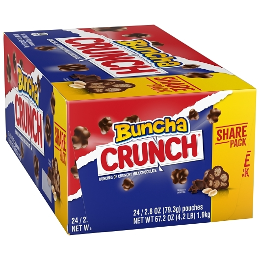 Buncha Crunch 24pk 2.8oz Milk Chocolate Box (099900724499) Unit (099900718481)