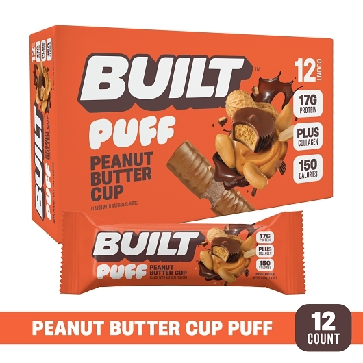 Built 12pk 1.41oz Peanut Puff Box () #/N