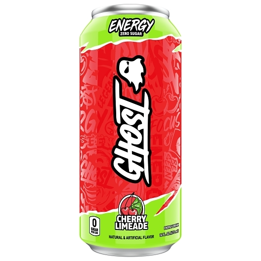 Ghost Energy 12pk 16oz Cherry Limeade Zero Sugar Box () #/N