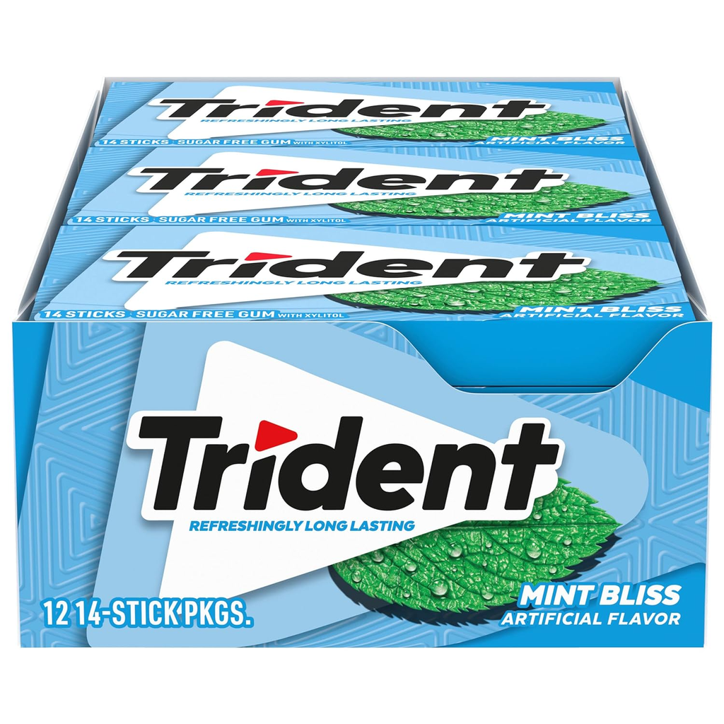 Trident Valu Pac 12pk 14ct Mint Bliss Box ()