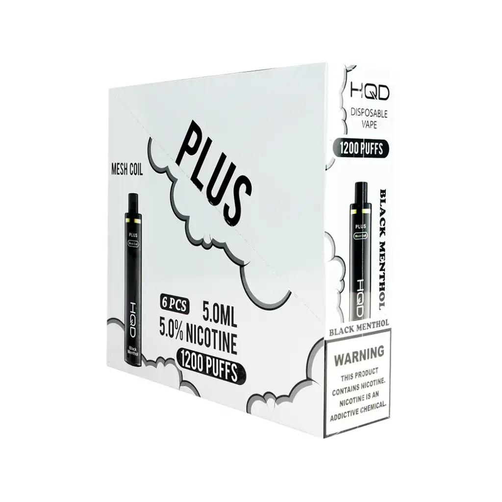 HqdCuvieplus 6pk 5% 1.2k Black Menthol Box (6923742038077) 