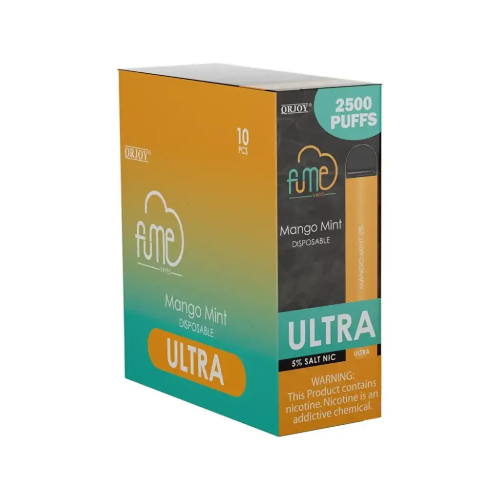 FumeUltra 10pk 5% 2.5k Mango Mint Box (6974710146911) Unit (6974710146904)