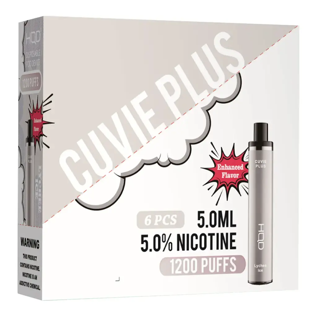 HqdCuvieplus 6pk 5% 1.2k Lychee Ice Box (6971578996948) Unit (6971578996818)