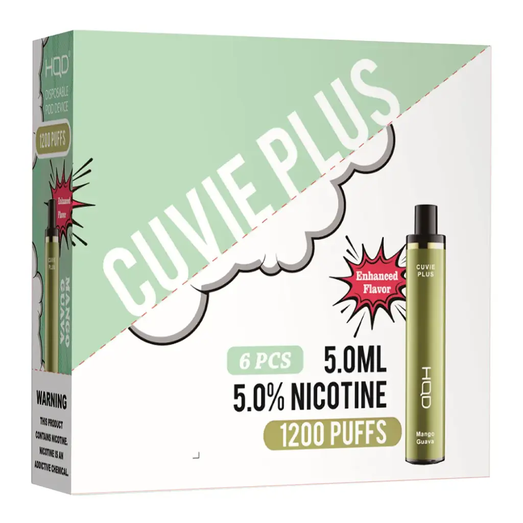 HqdCuvieplus 6pk 5% 1.2k Mango Guava Box (6971578996924)