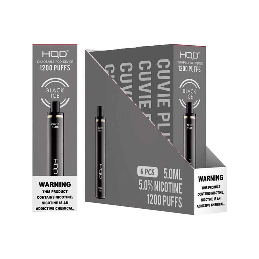 HqdCuvieplus 6pk 5% 1.2k Black Ice Box (6971578998676) Unit (6971578997181)