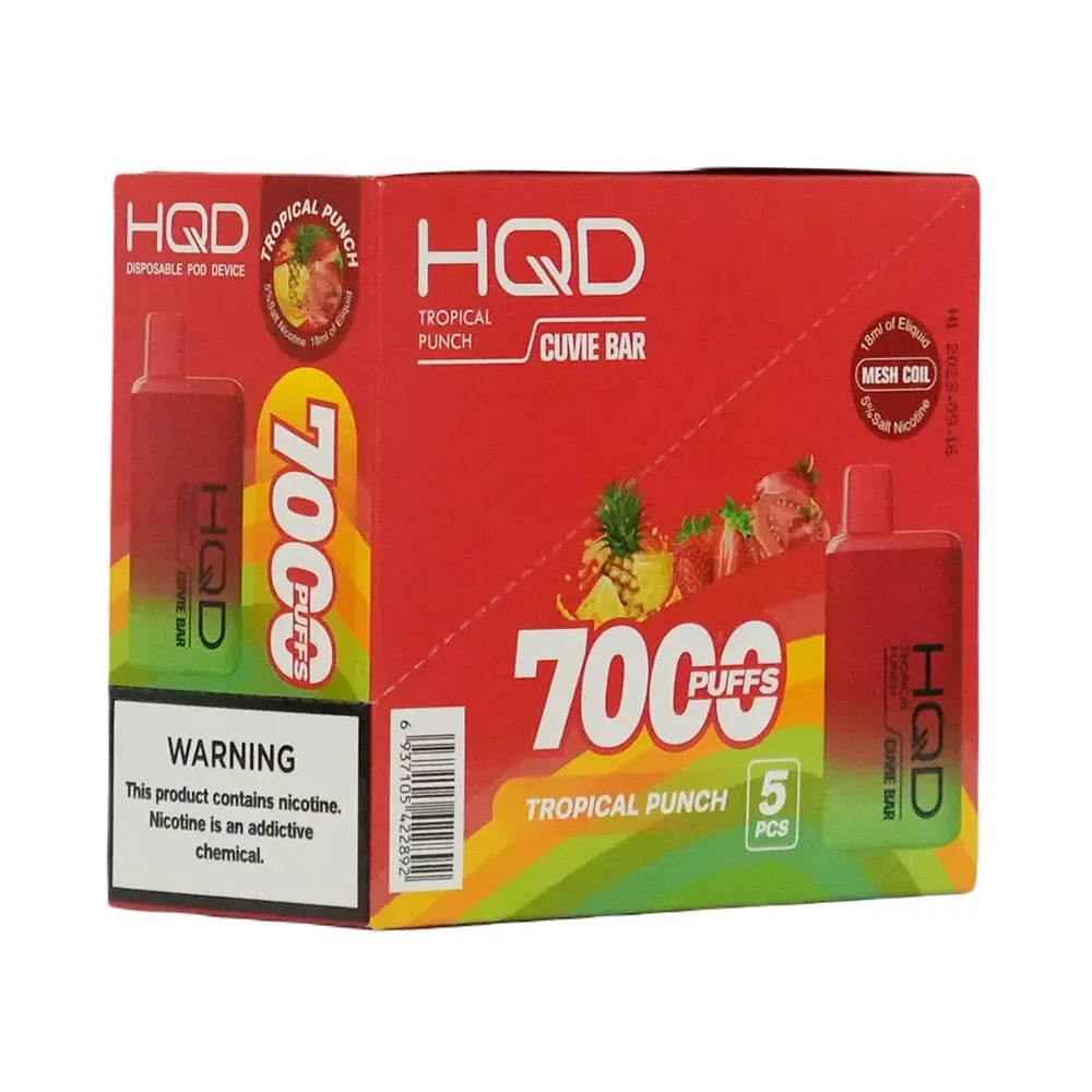 HqdBar 5pk 5% 7k Tropical Punch Box (6937105422892)