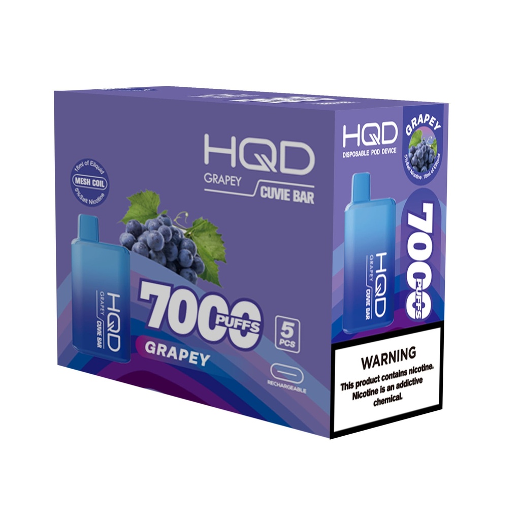 HqdBar 5pk 5% 7k Grapey Box (6937105411285)