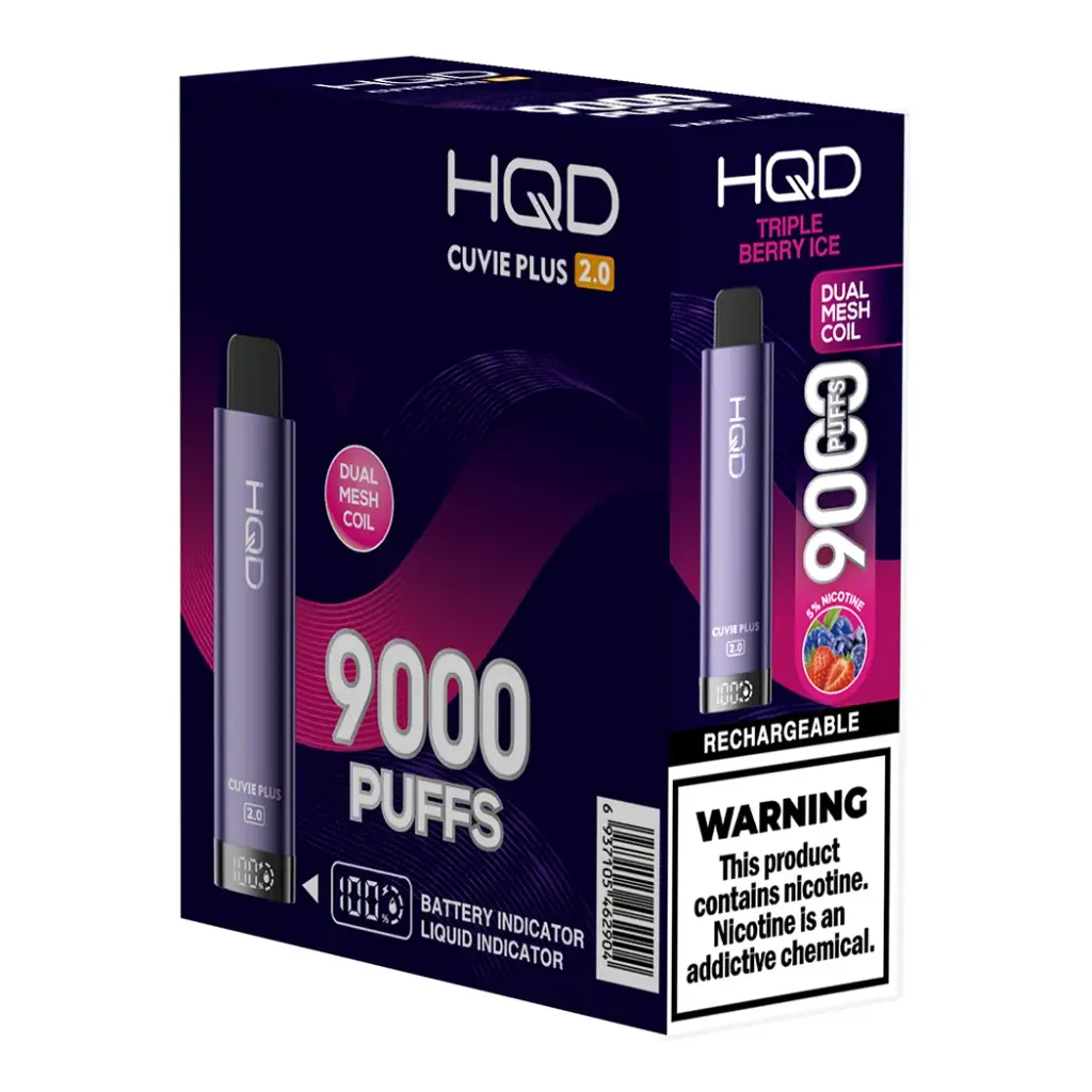 HqdCuviePlus 2.0 5pk 5% 9k Triple Berry Ice Box (6937105462904) Unit (6937105456156)