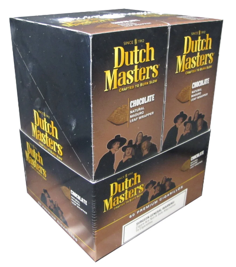 Dutch Masters 3pk 60ct Premium Cigarrillos Chocolate  
 Box (071610498556)