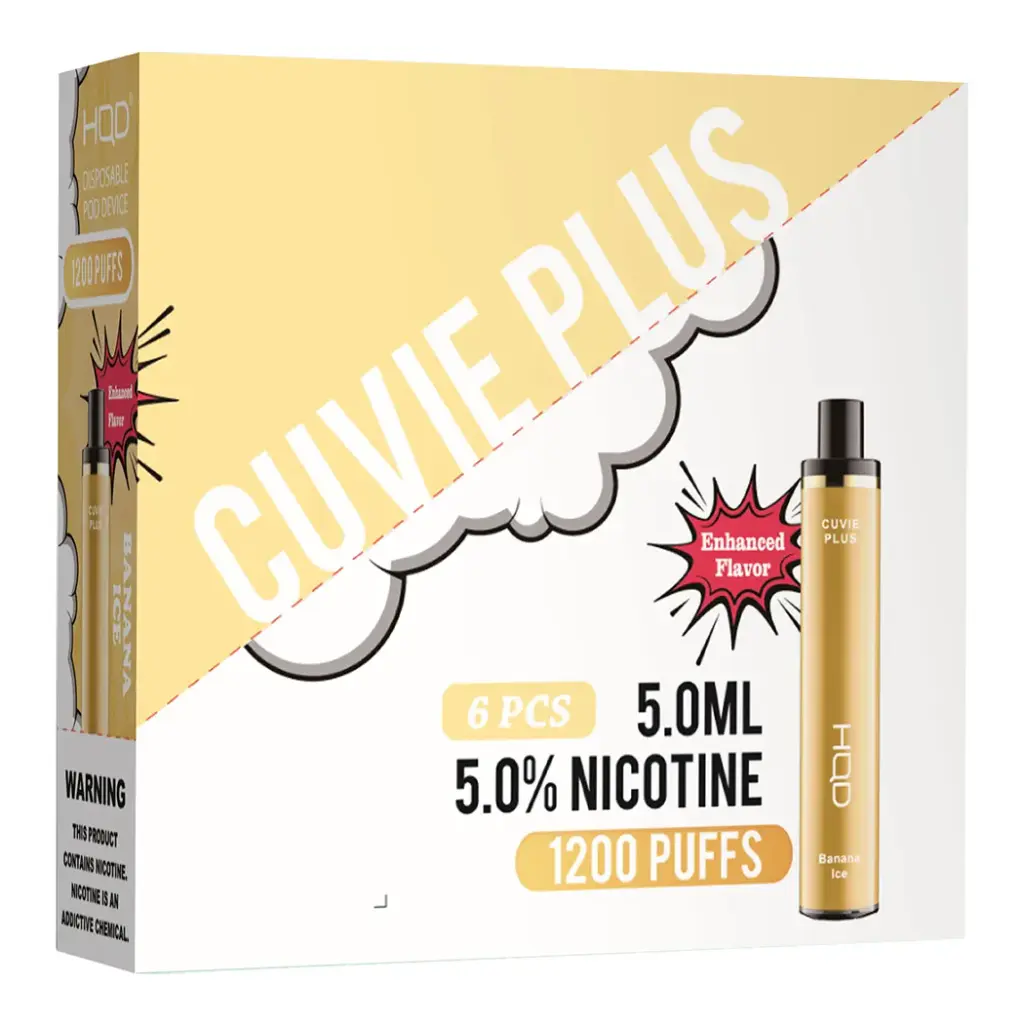 HqdCuvieplus 6pk 5% 1.2k Banana Ice Box (6971578997327) Unit (6971578992155)