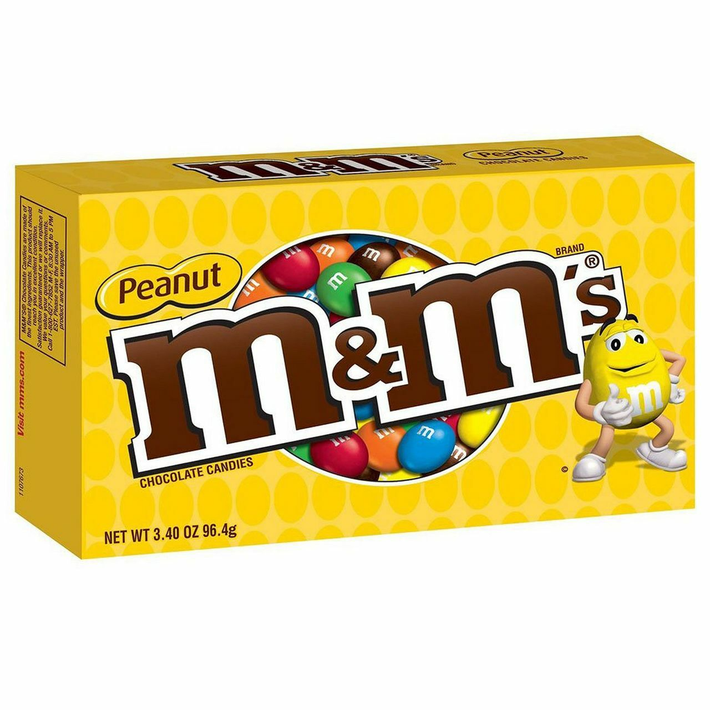 M&M's 24pk 3.40oz Peanut Share Size Box (040000044321) Unit (04043205)