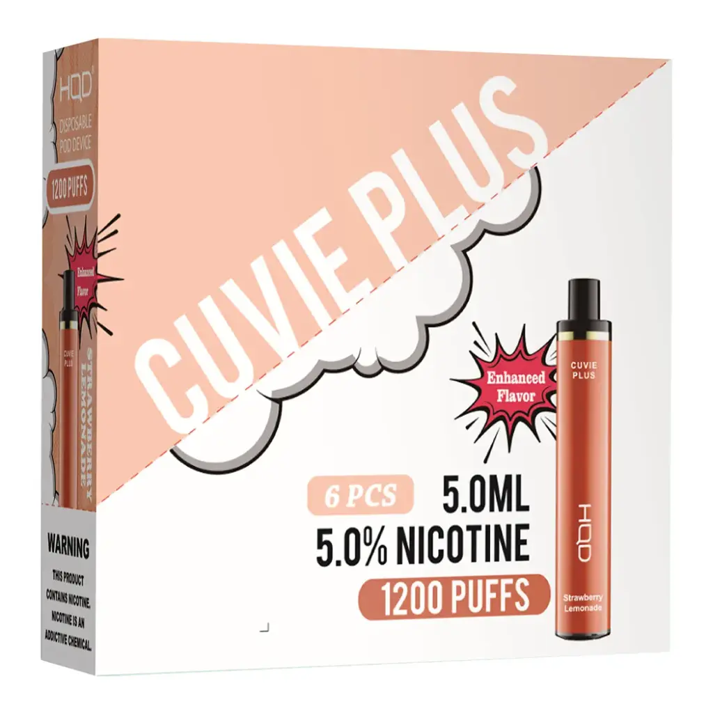 HqdCuvieplus 6pk 5% 1.2k Strawberry Lemonade Box (6973826701205) Unit (6973836701212)